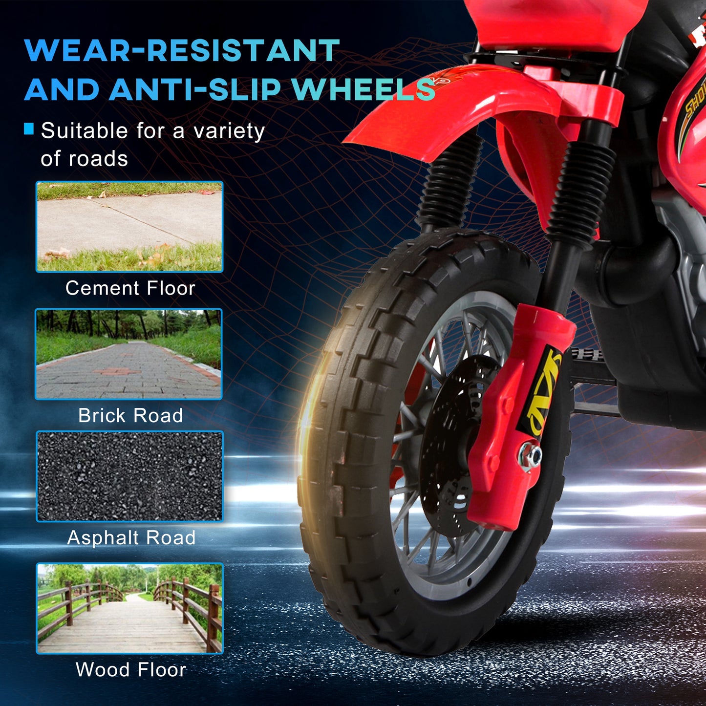 6V Kids Child Electric Motorbike Ride on Motorcycle Scooter
