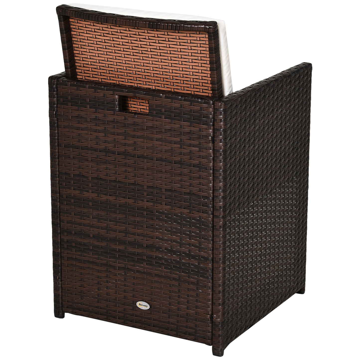 2 Seater Rattan Cube Garden Furniture Set