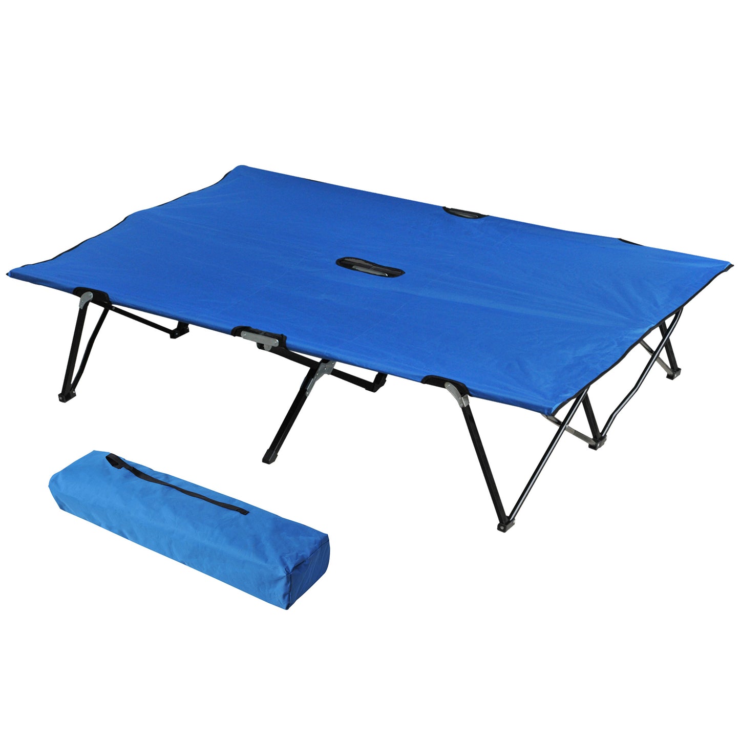 Double Camping Cot Bed, with Bag