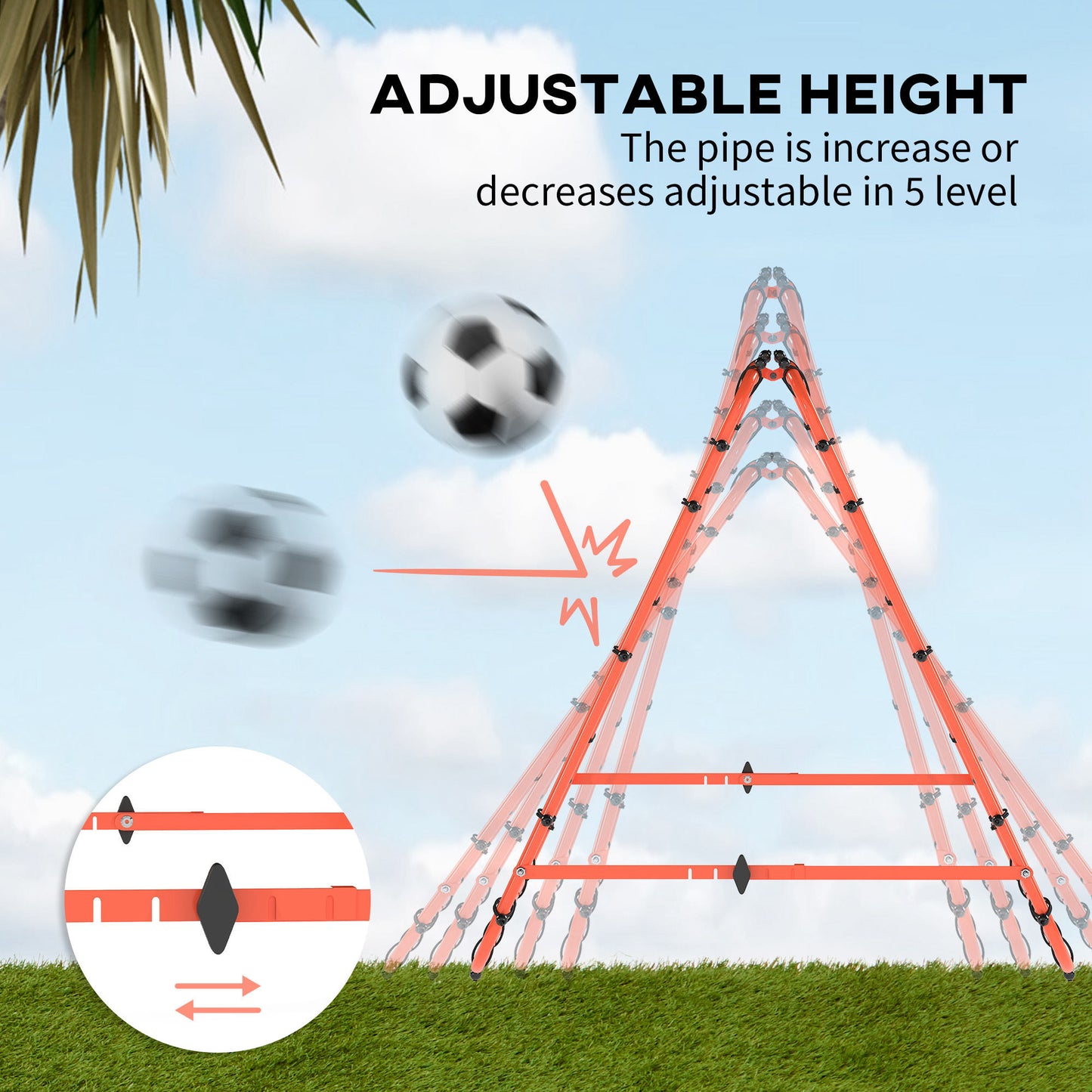Double Sided Football Rebounder Net