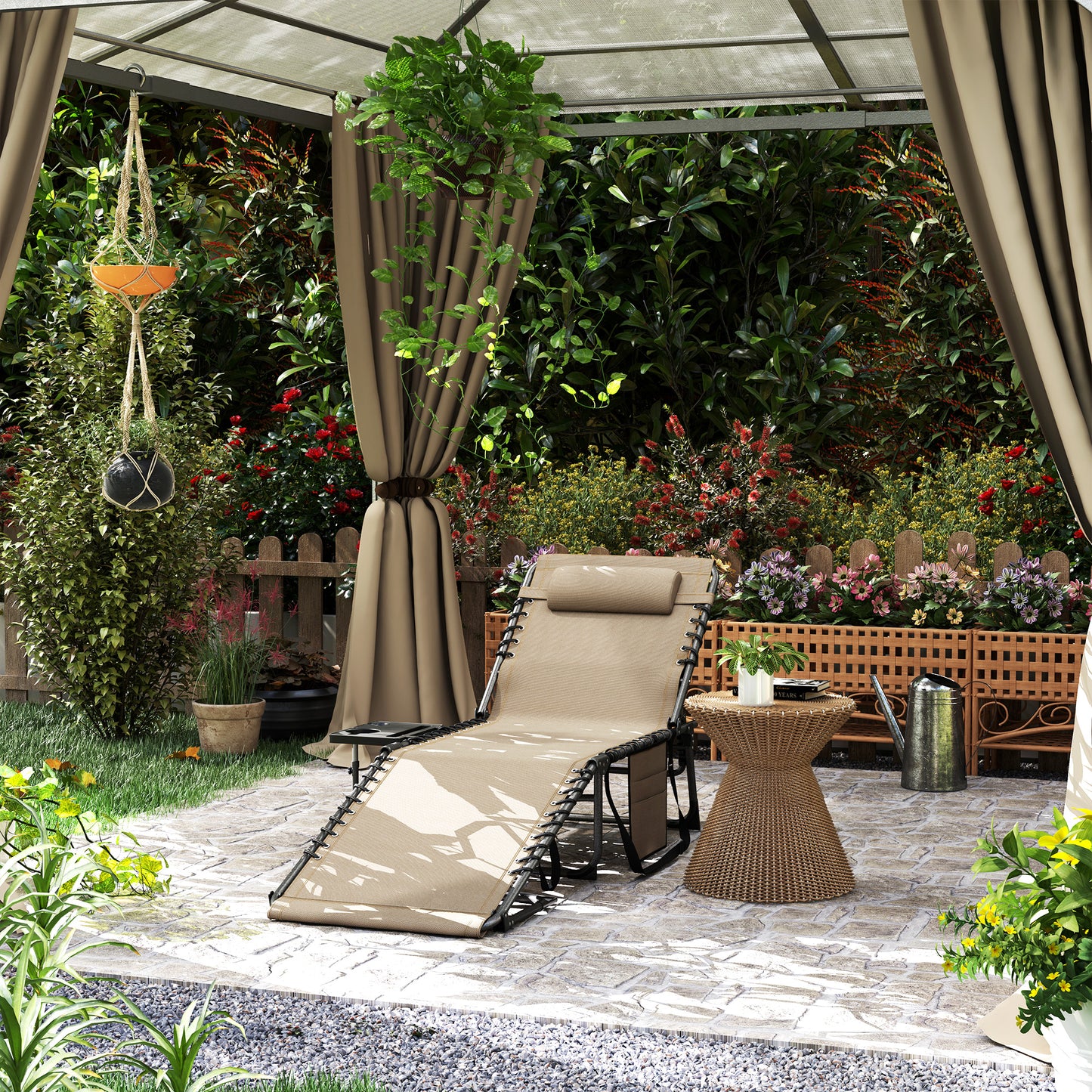Five-Position Reclining Sun Lounger (4)