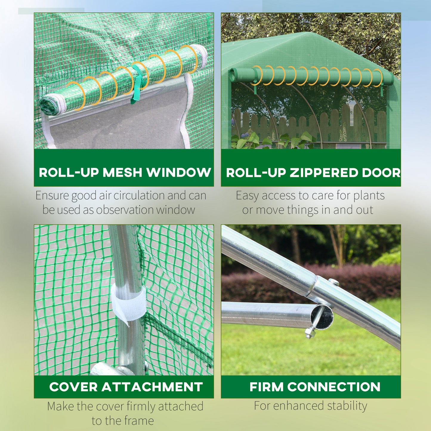 Walk-in Polytunnel Garden Greenhouse