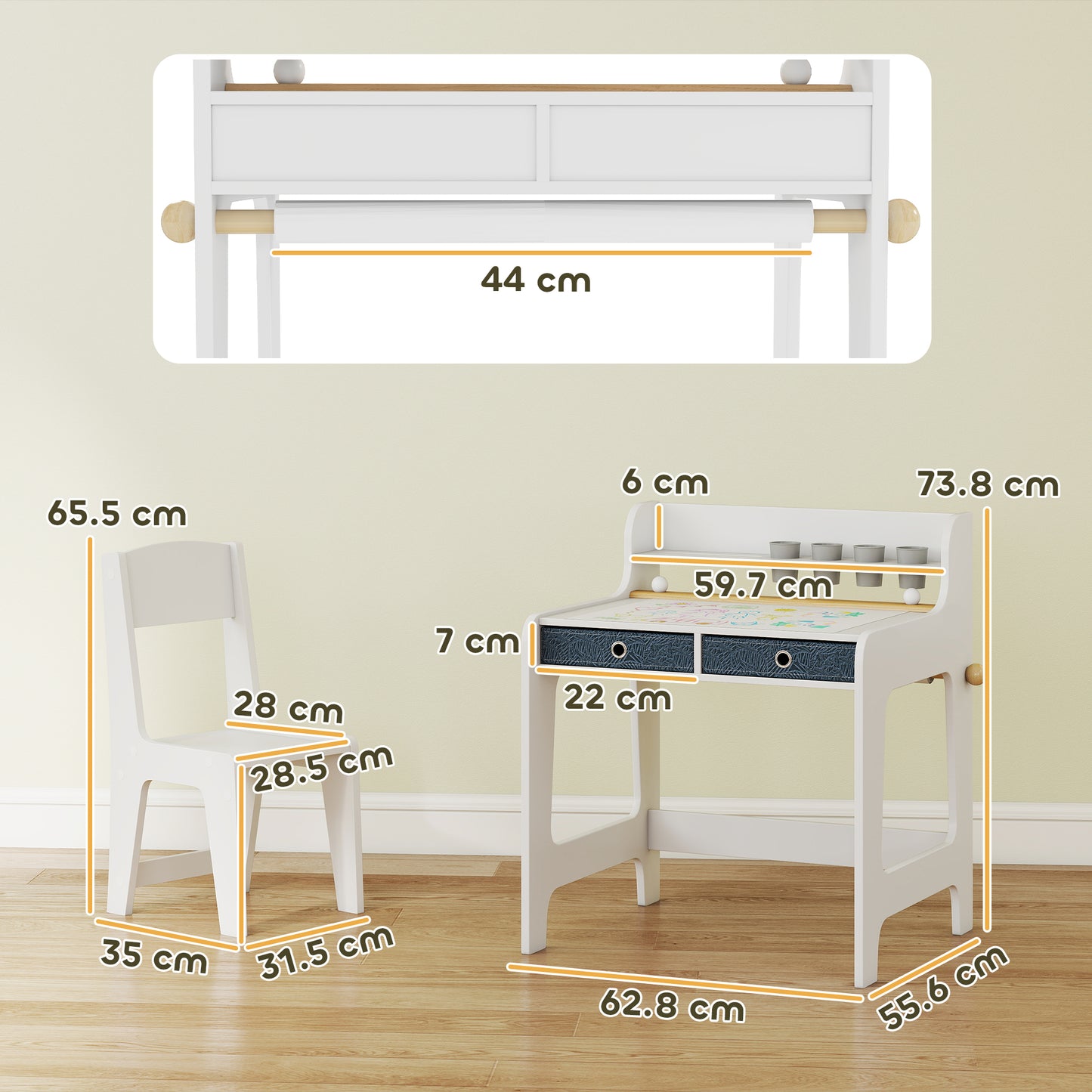 Art Table and Chair Set for children
