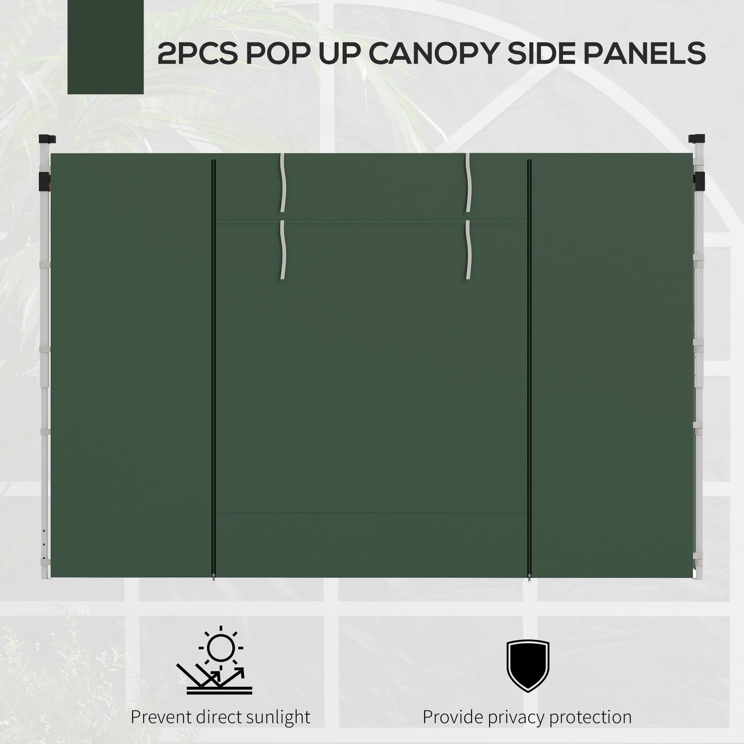 Gazebo Side Panels, 2 Pack Sides Replacement