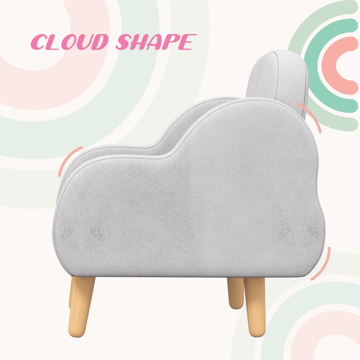 Kids Armchair Toddler Sofa Children Chair with Arm Rest