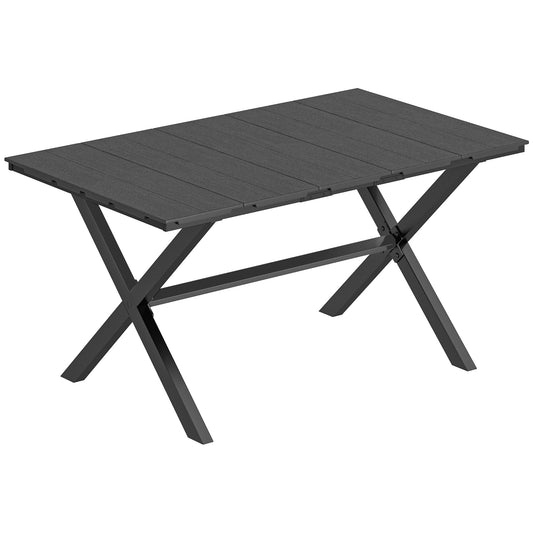 Garden Dining Table for 6, Rectangular Outdoor Table