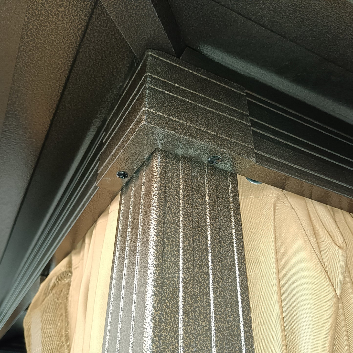 3 x 3(m) Metal Hardtop Gazebo, with Curtains and Accessories