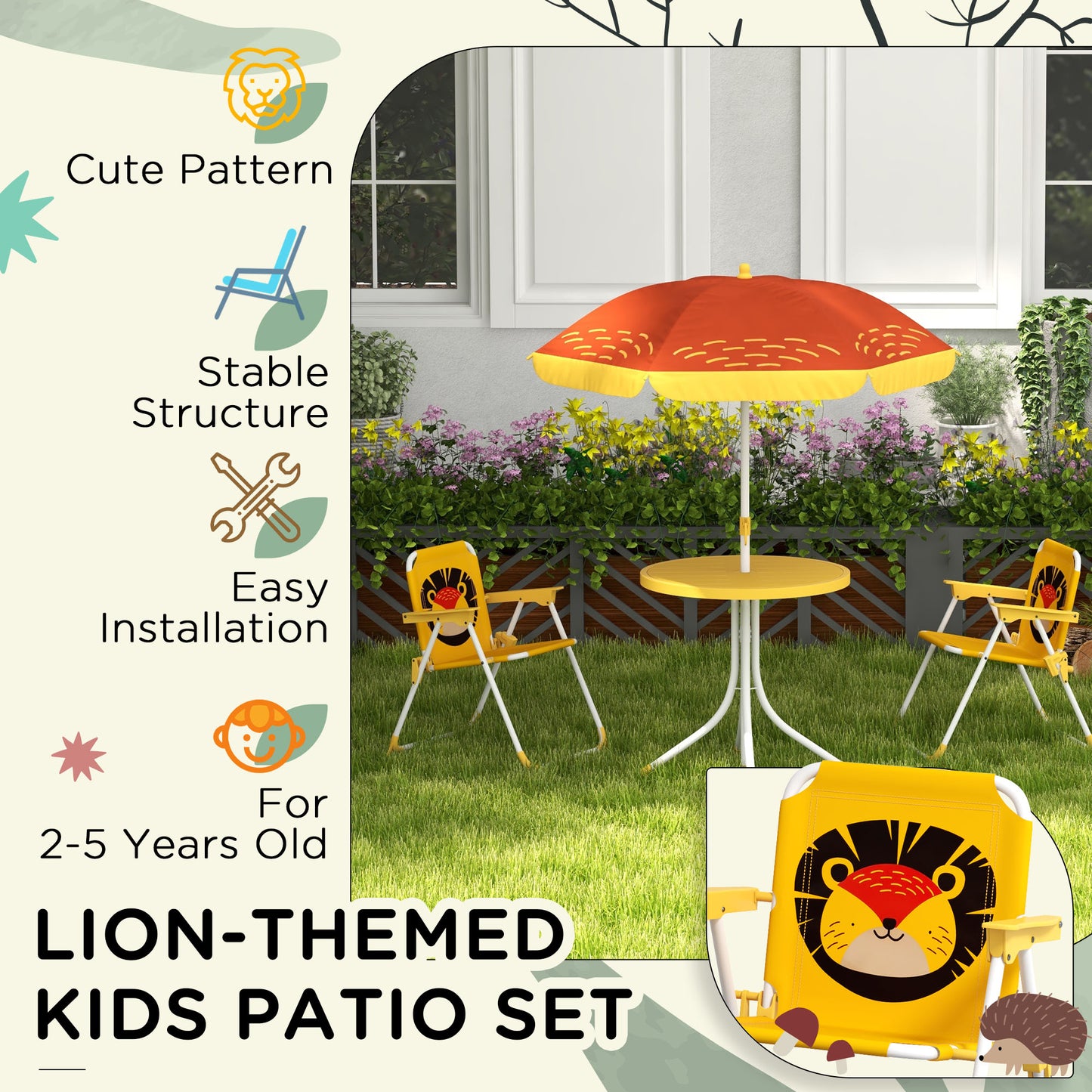 Kids Picnic Table and Chair Set (1)