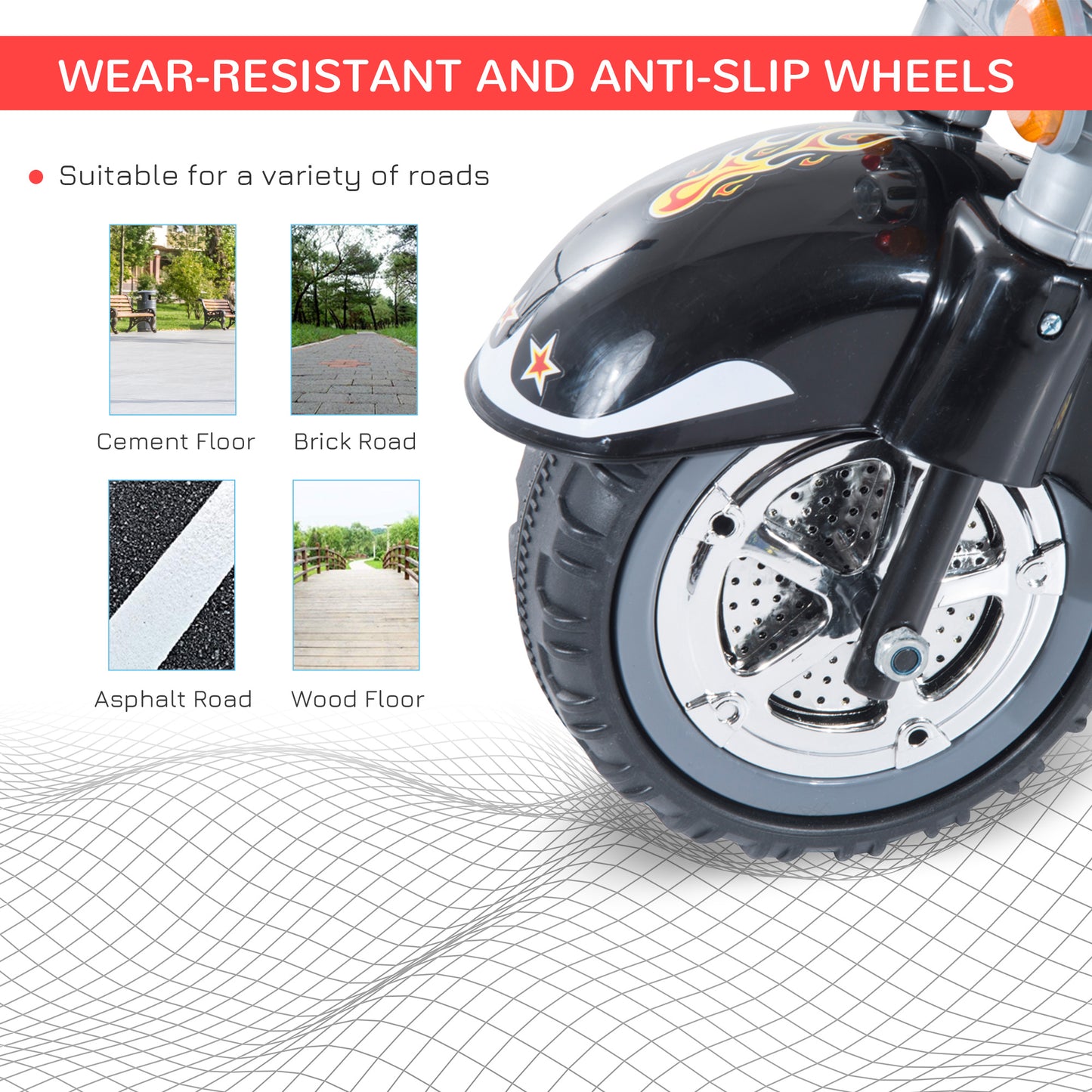 Kids Ride On Toy Car Motorbike Electric Scooter 6V Battery Operated