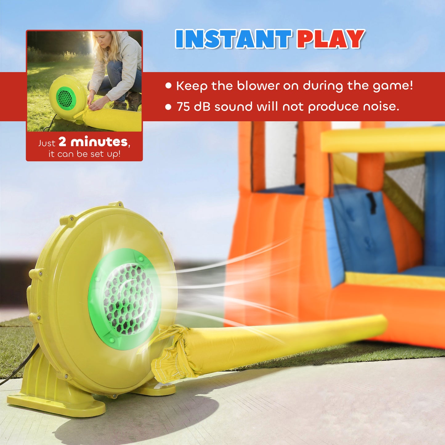 5 in 1 Bouncy Castle for Children