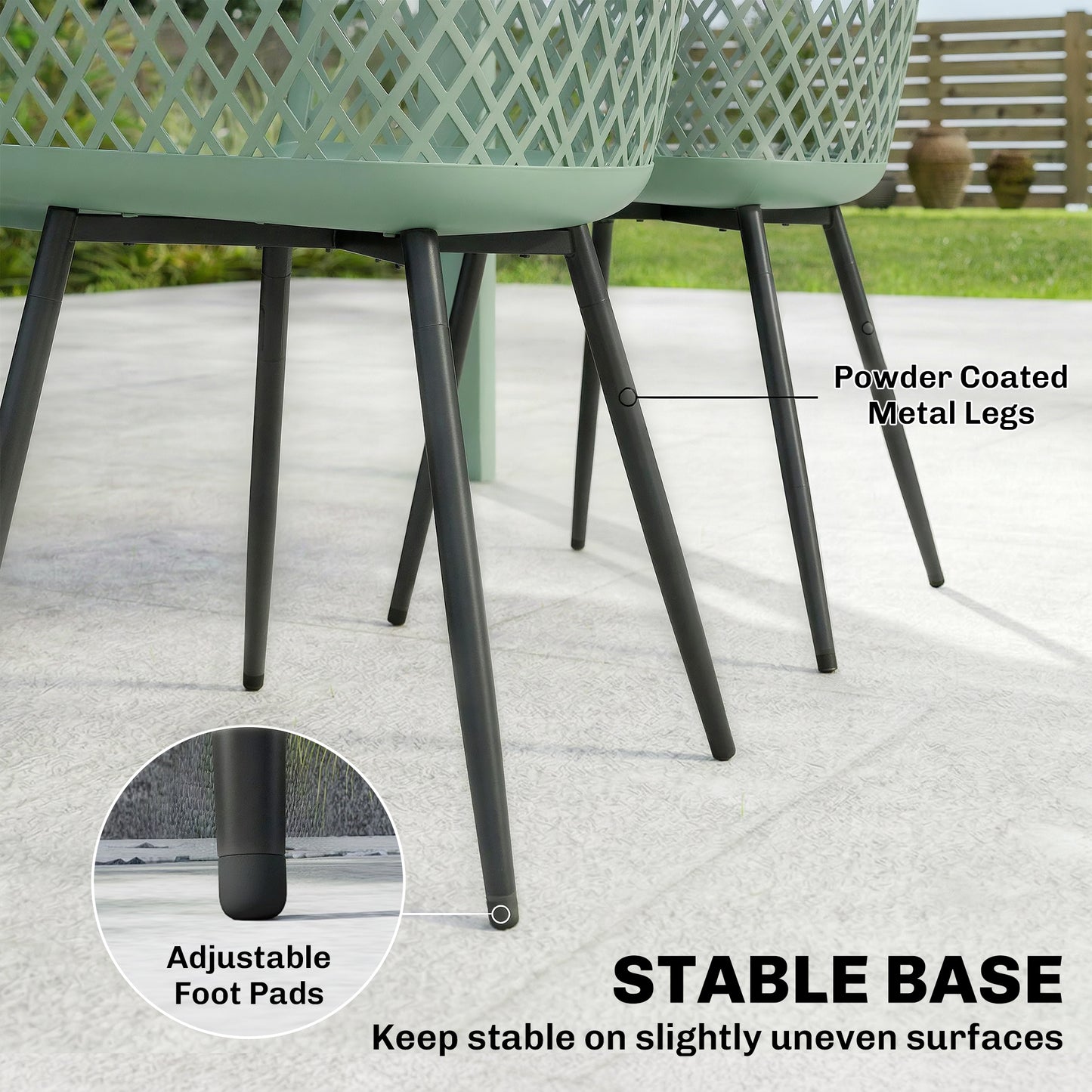 Garden Chairs Set of 4, Garden Dining Chairs