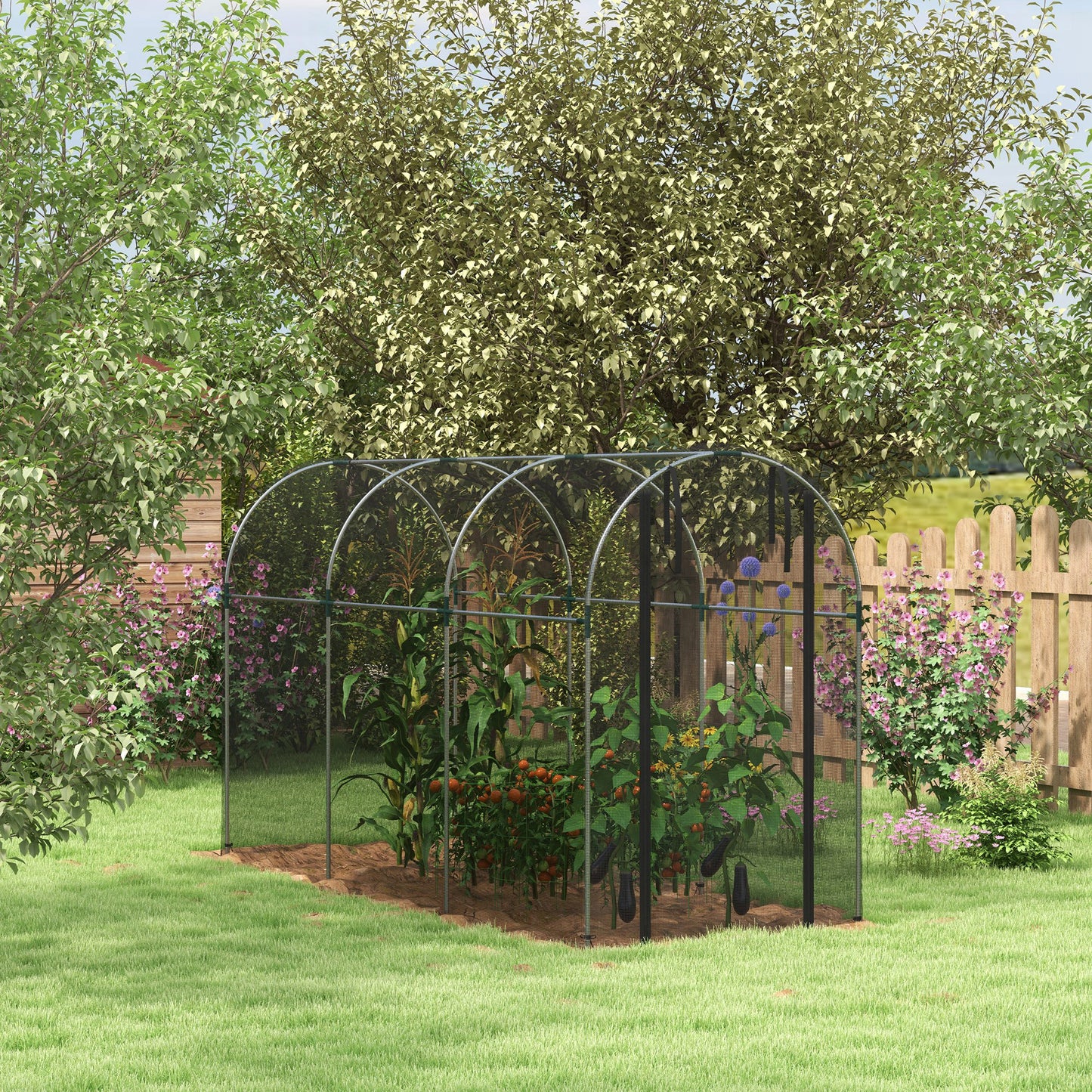 360 x 120cm Galvanised Steel Fruit Cage