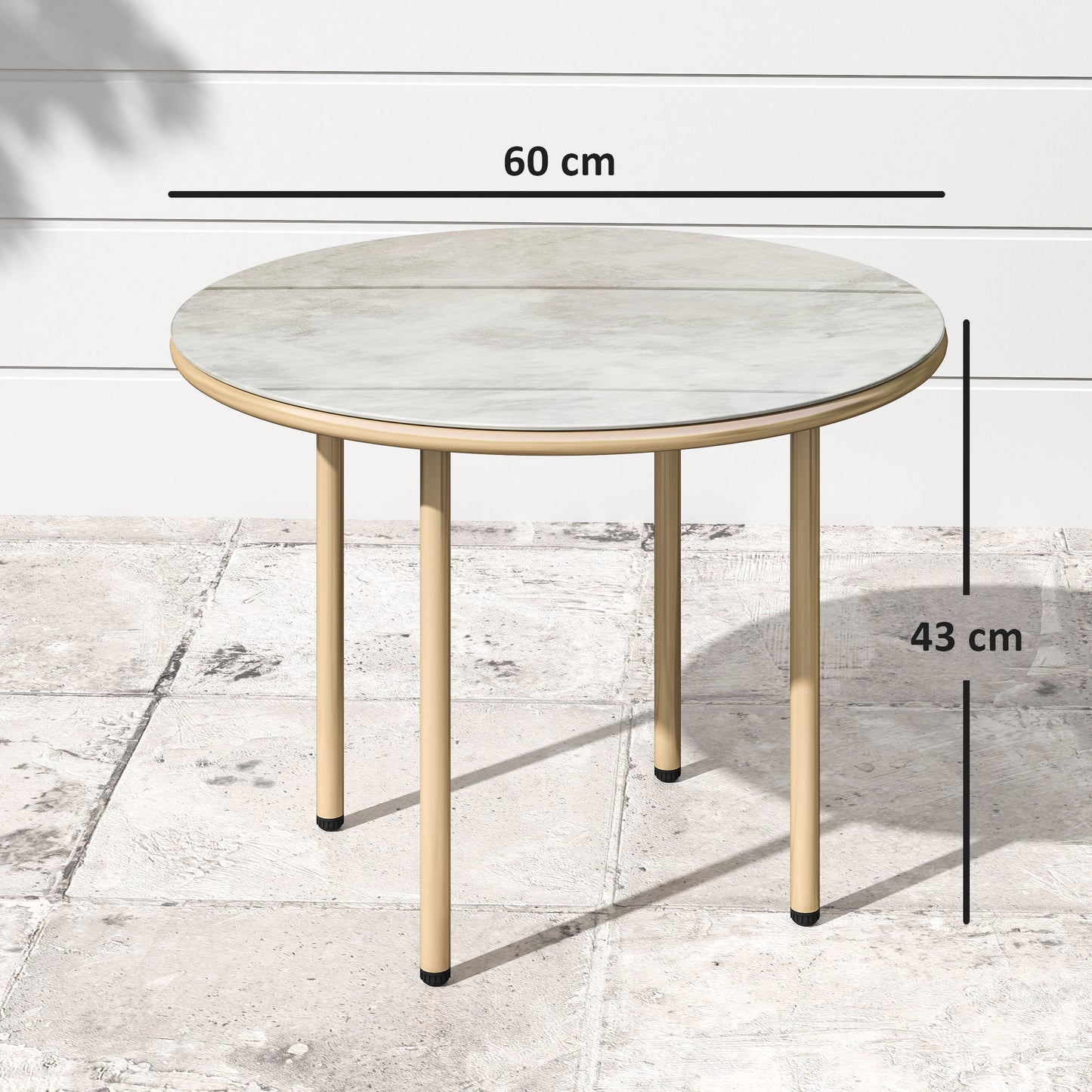 Round Coffee Table, Modern End Side Table