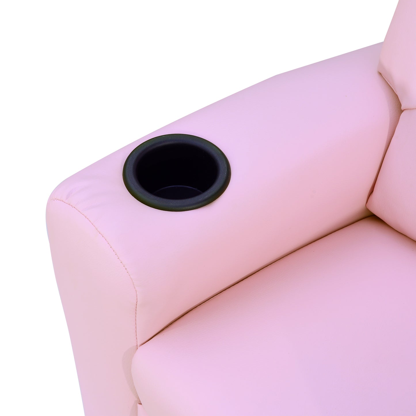 Kids Recliner Chair, PU Leather with Adjustable Backrest, Footrest