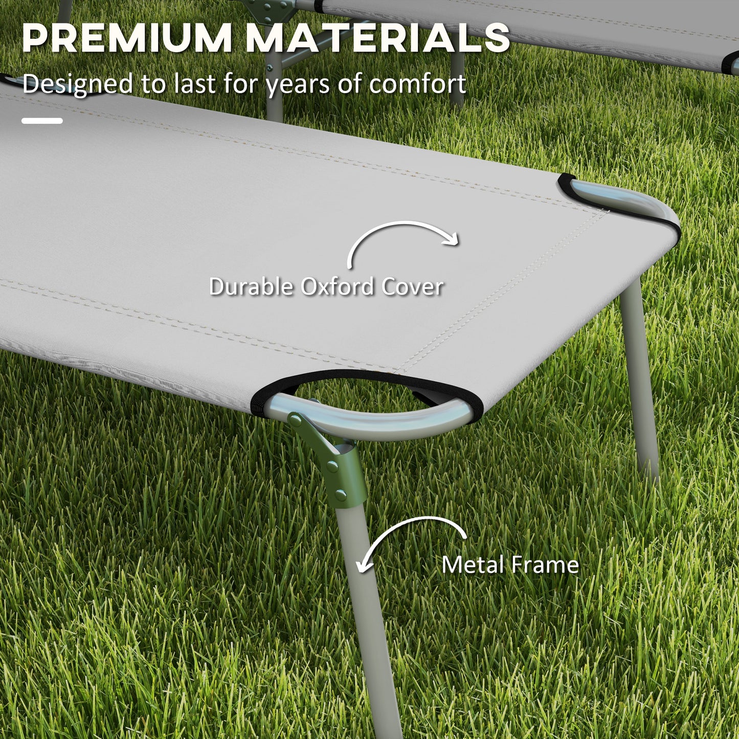 Folding Sun Lounger with Canopy