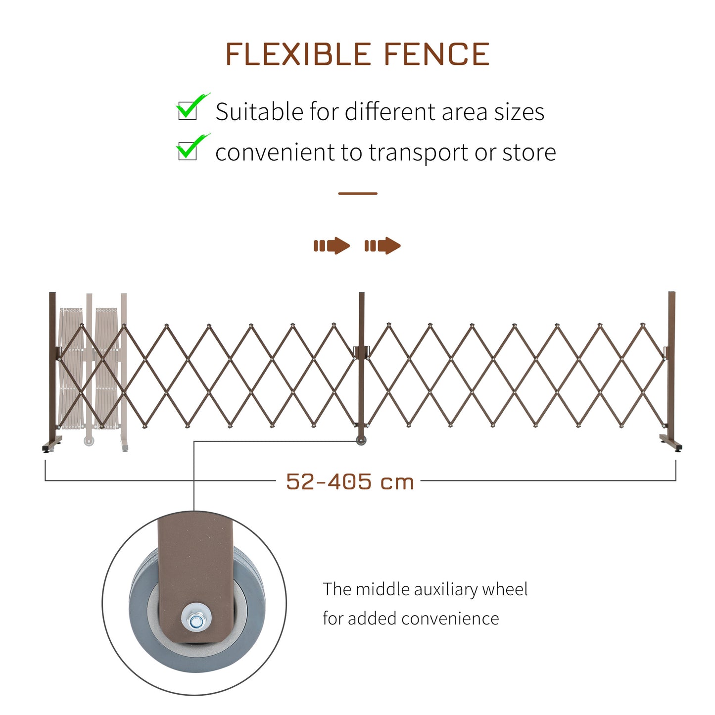 Expanding Trellis Fence Freestanding Movable Fence Foldable Garden