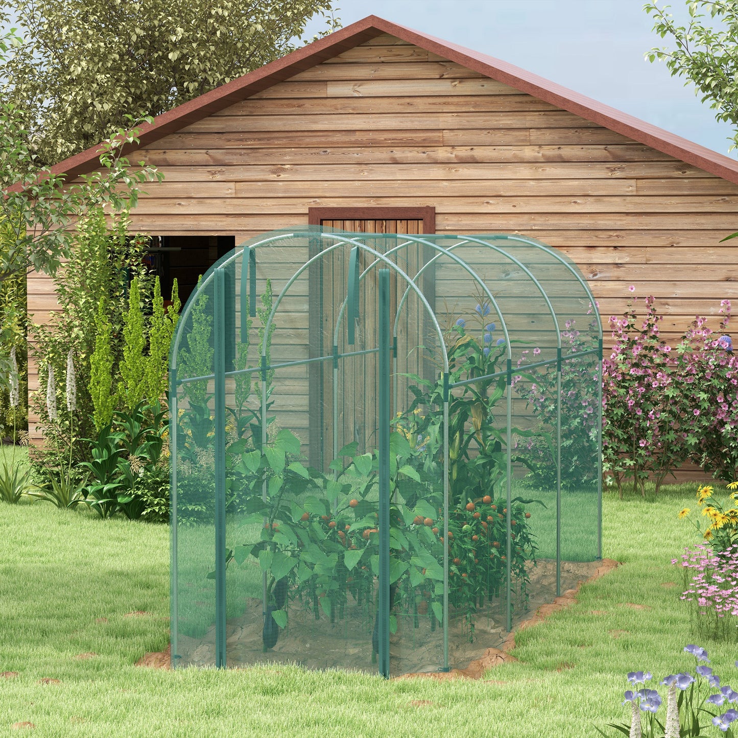 360 x 120cm Galvanised Steel Fruit Cage