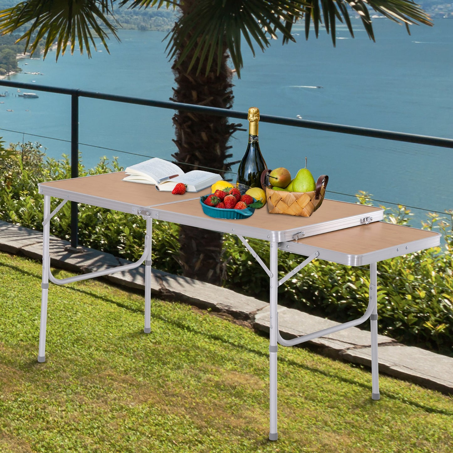 Aluminium MDF-Top 4ft Folding Portable Outdoor Table