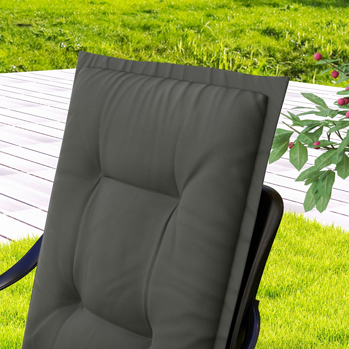 Set of Four Padded Garden Seat Cushions