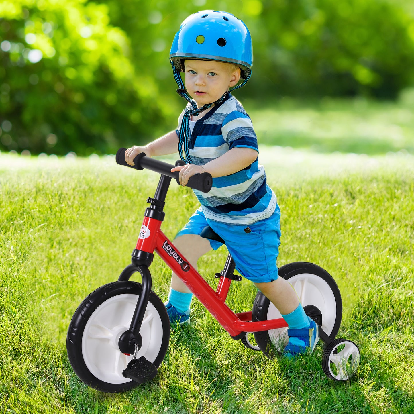 11 Inch Kids Balance Bike Training Pedal Bicycle W/ Removable