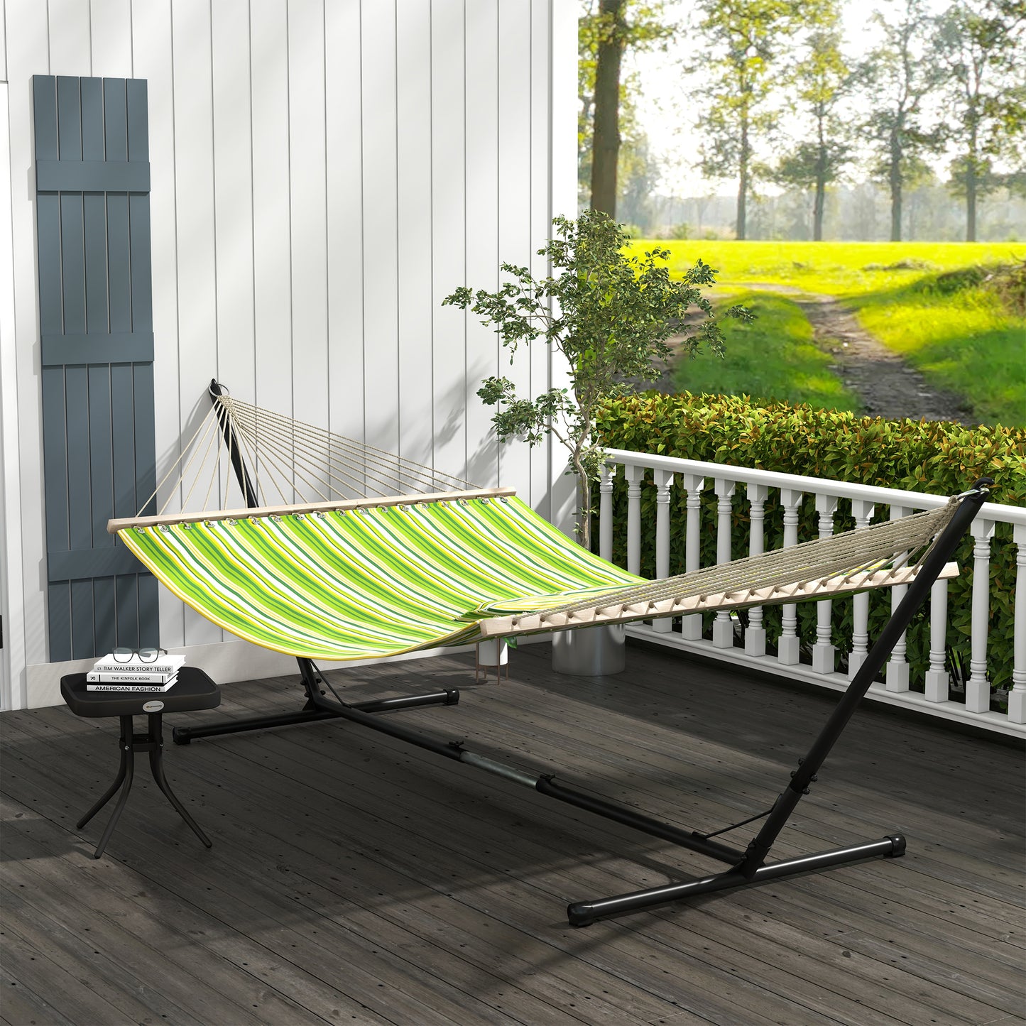 Outdoor Garden Hammock with Stand (1)