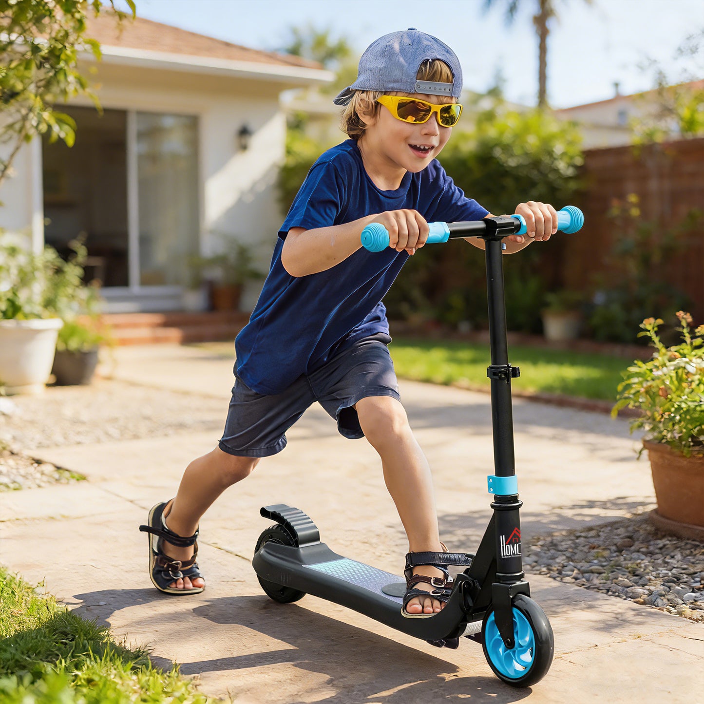Folding Electric Scooter with Brake, for Ages 6+ Years