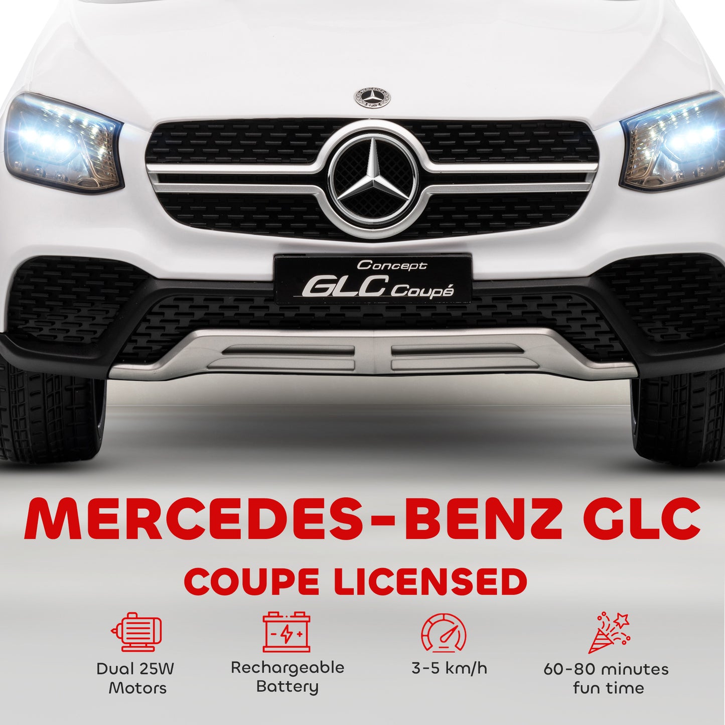 Mercedes-Benz GLC Licensed Kids Ride on Car with Remote Control