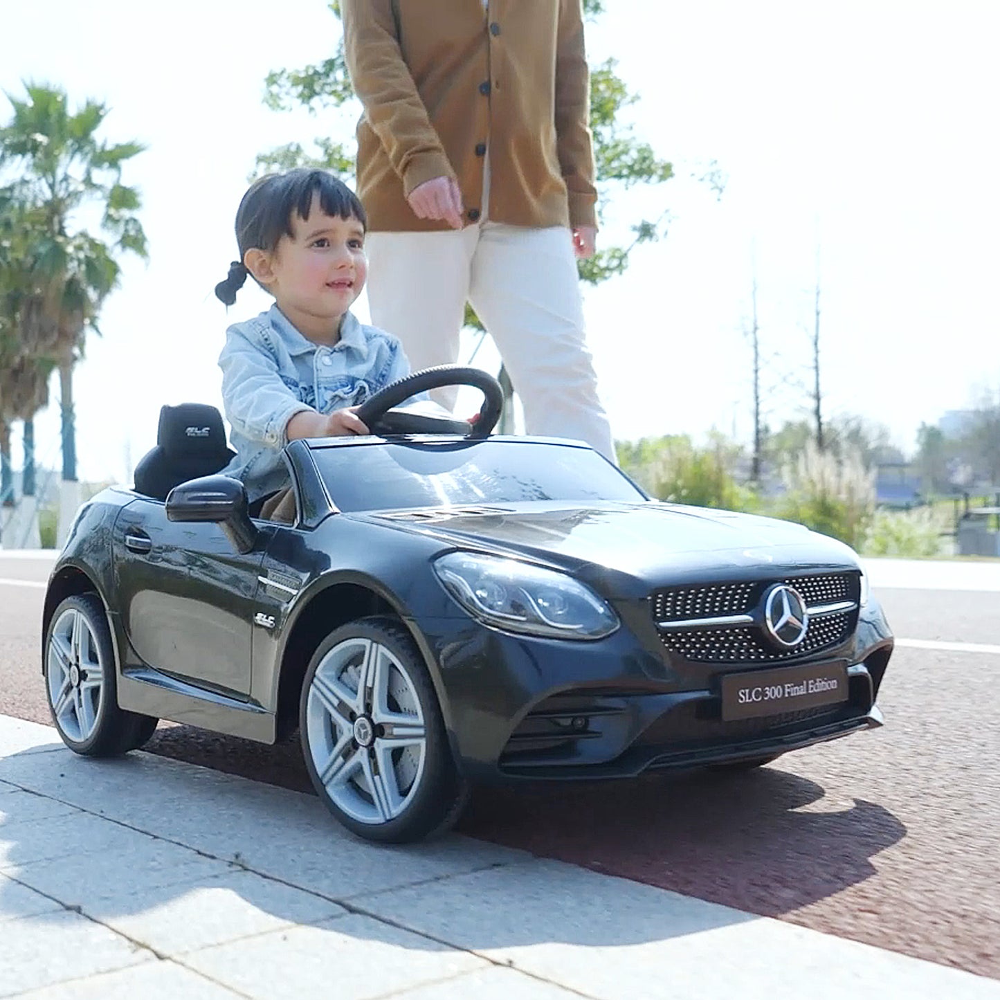 Benz SLC 300  Licensed 12V Kids Electric Ride On, with Music