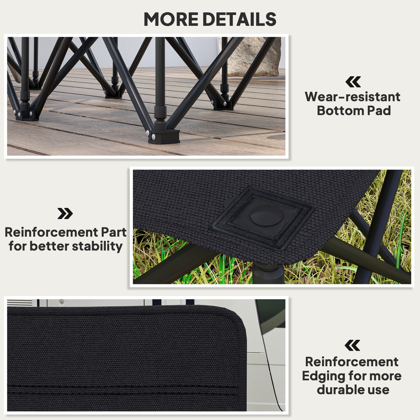 6 Seater Folding Camping Chair with Cup Holder & Carry Bag