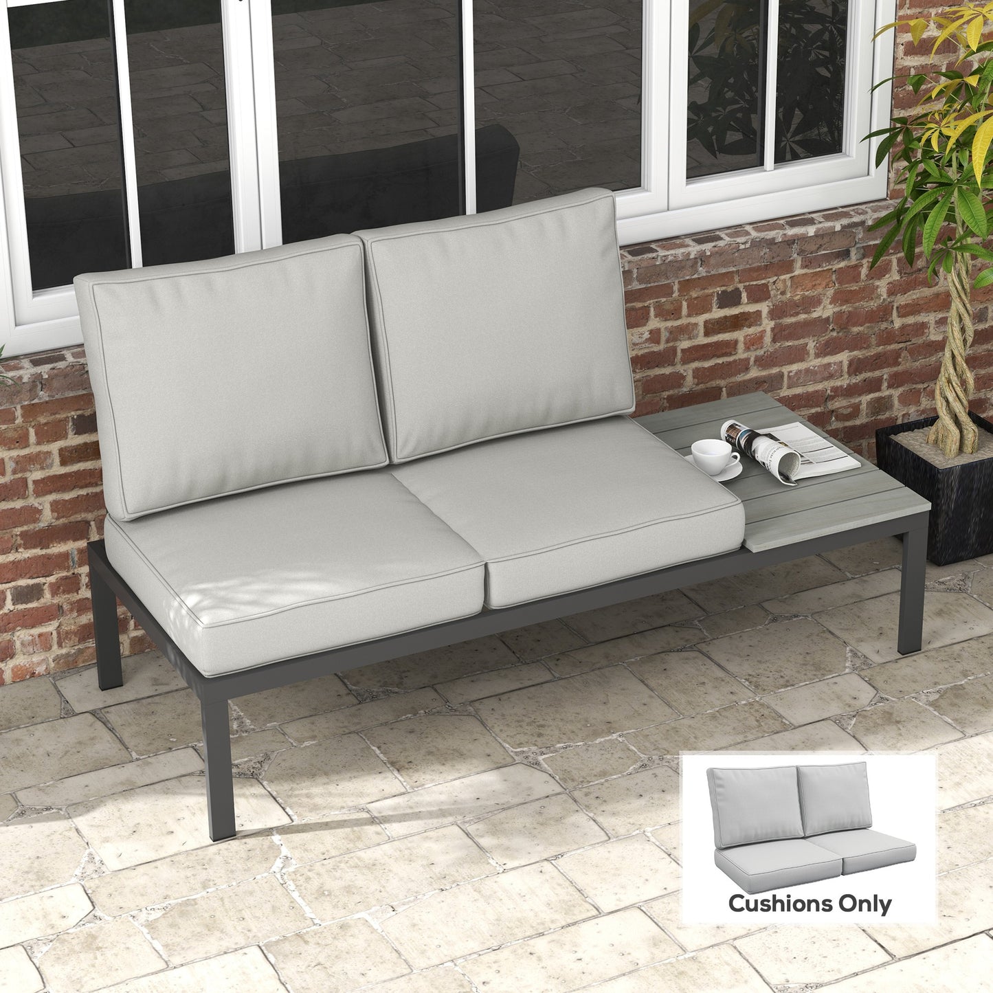 2 Seater Back and Seat Cushion Pillows Replacement