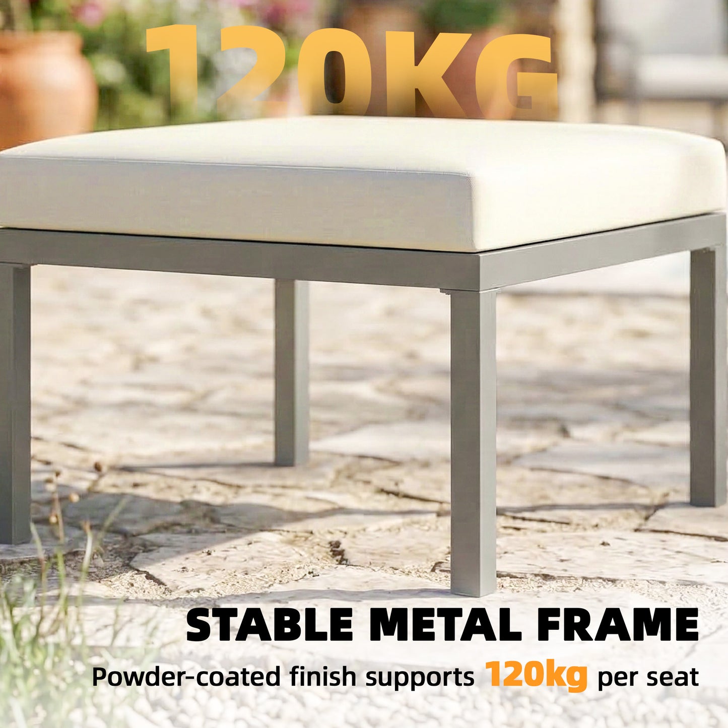 3 Piece Garden Dining Set, Outdoor Patio Furniture