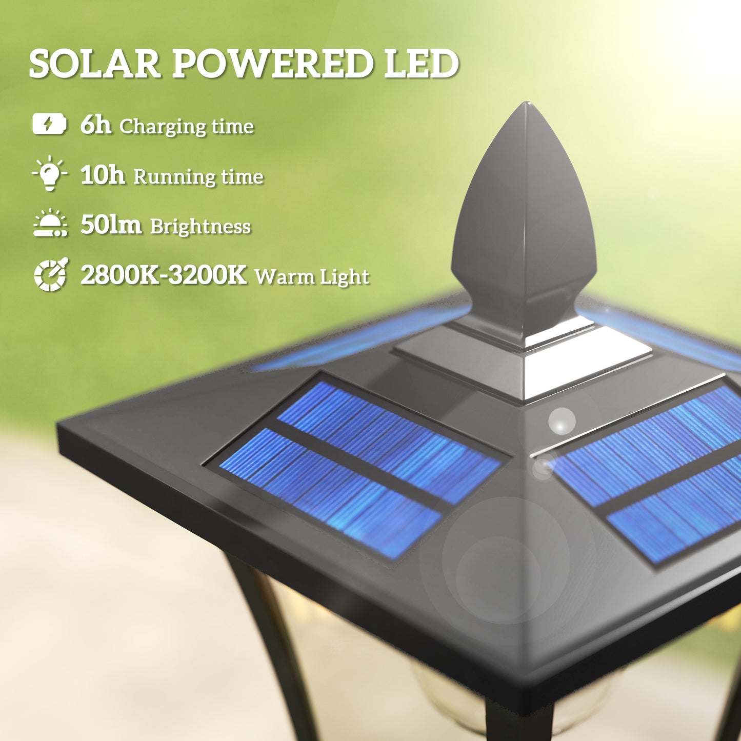 Garden Solar Lamp Post Light