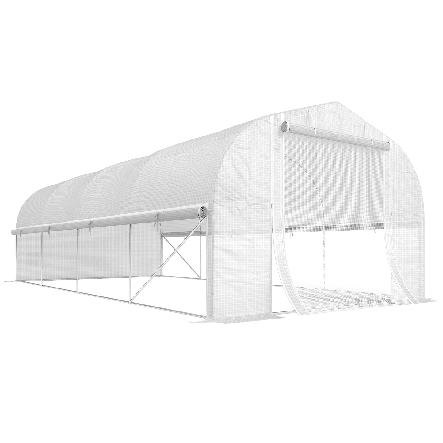 19.5 x 9.8ft Tunnel Greenhouse, with Accessories