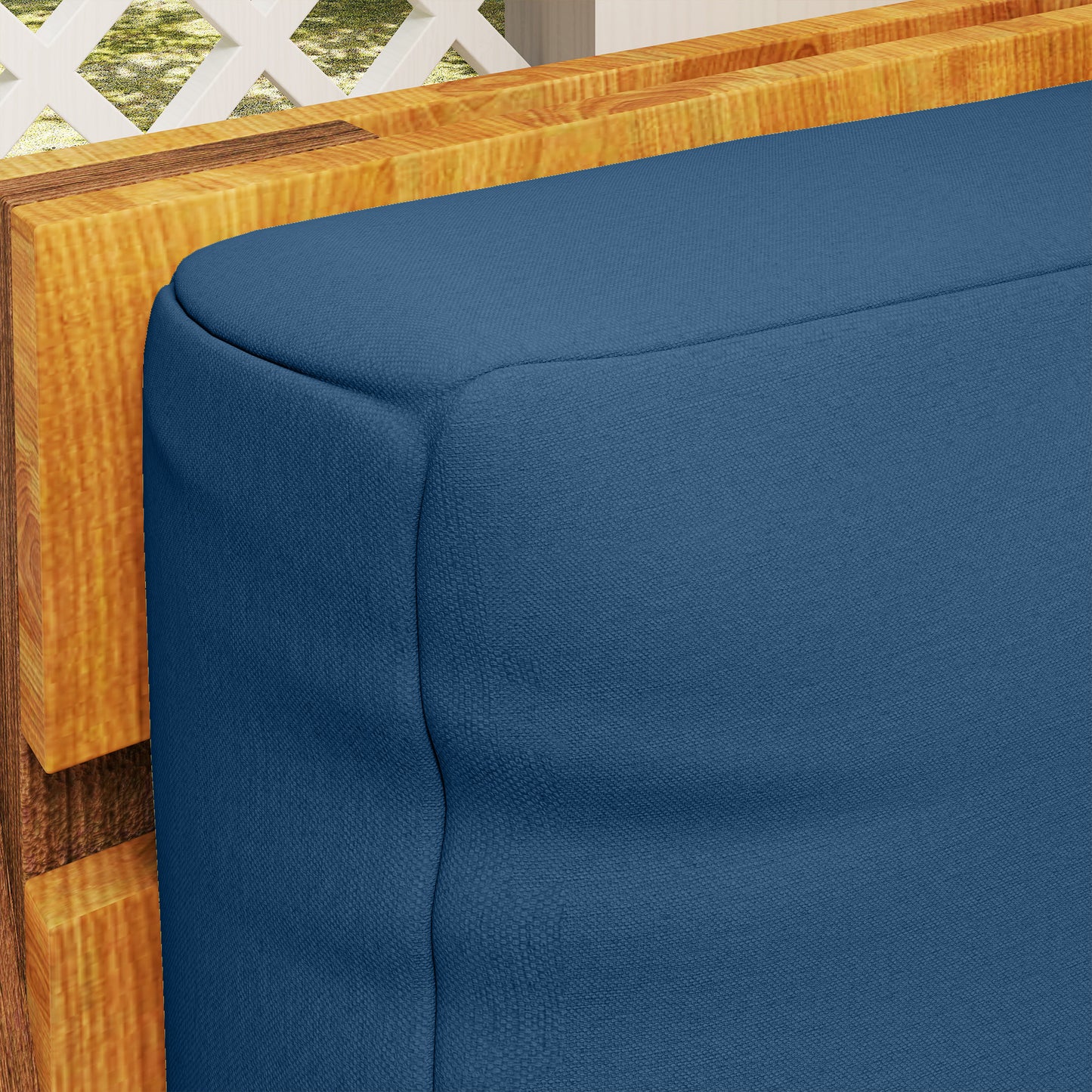 Two Piece Seat Pallet and Back Cushions