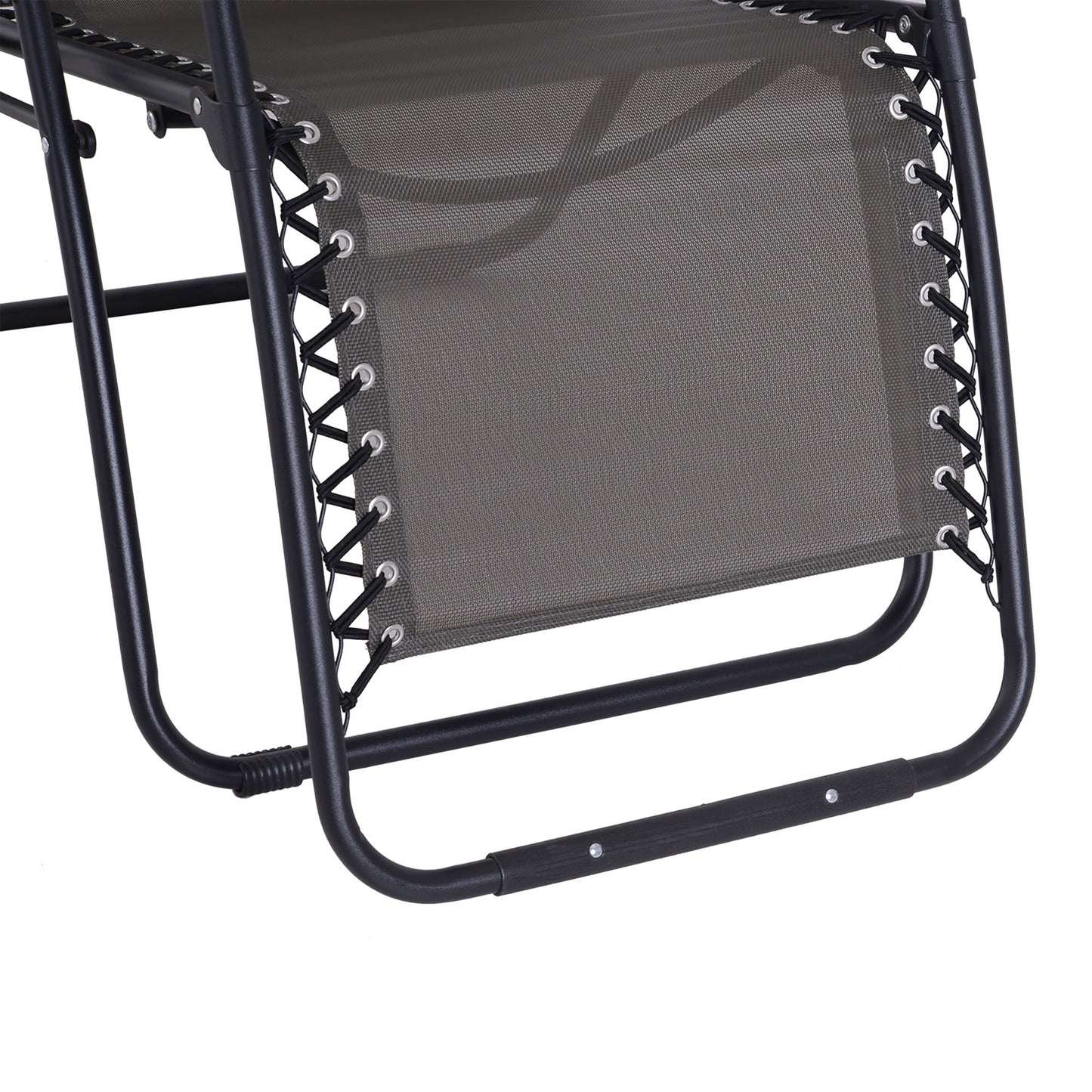 Zero Gravity Chair Metal Frame Texteline Armchair Outdoor Folding