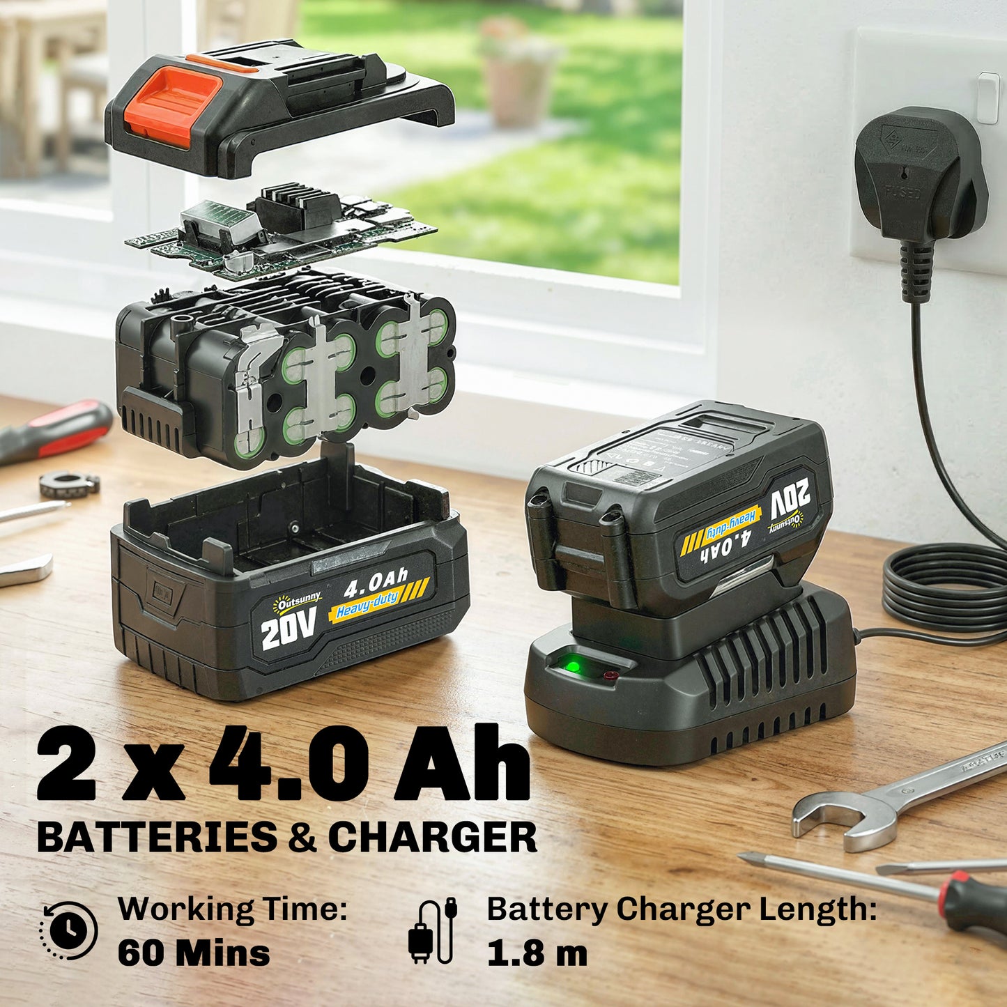 18V 8" Cordless Pole Chainsaw