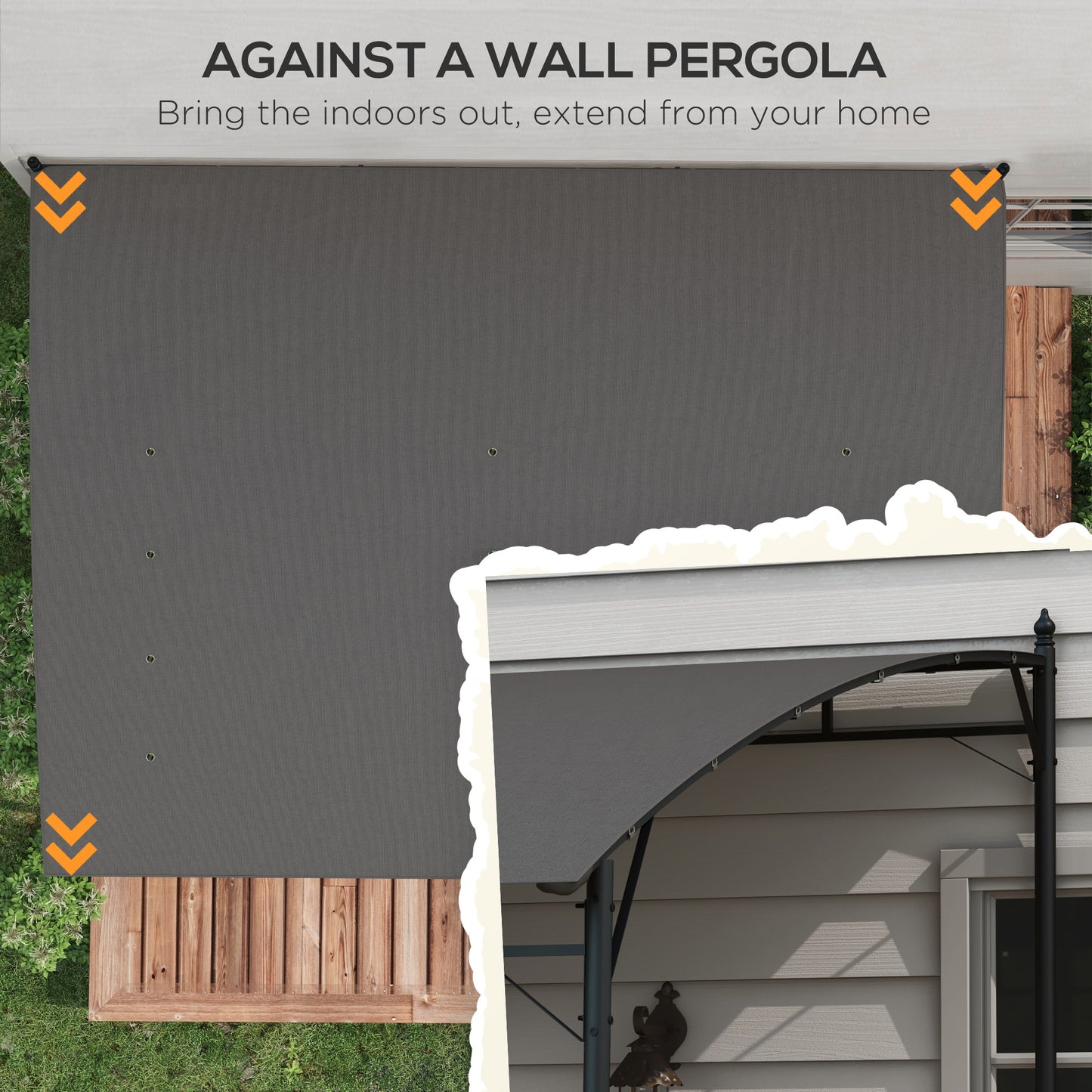 3 x 4m Metal Frame Pergola