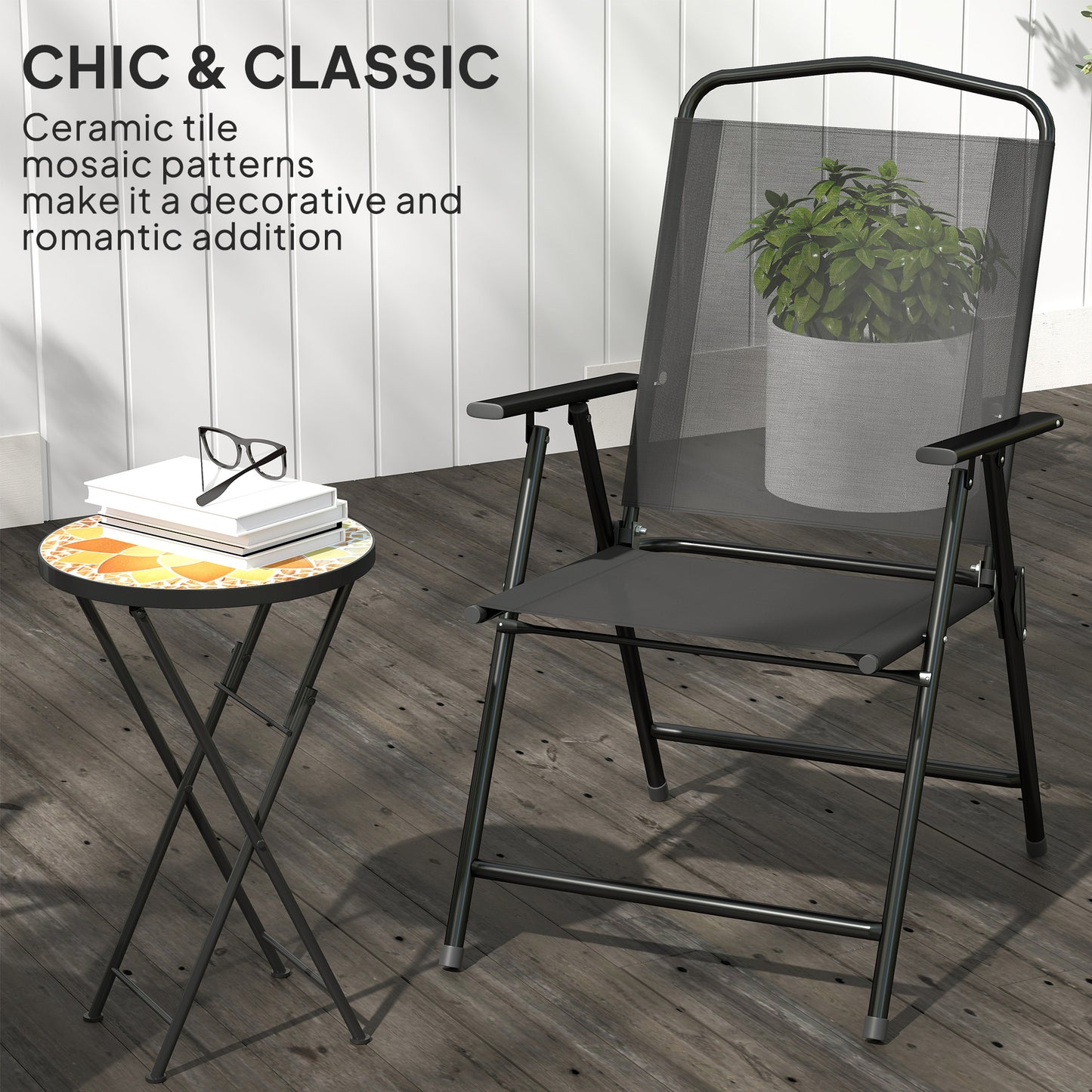 Mosaic Outdoor Garden Table (5)
