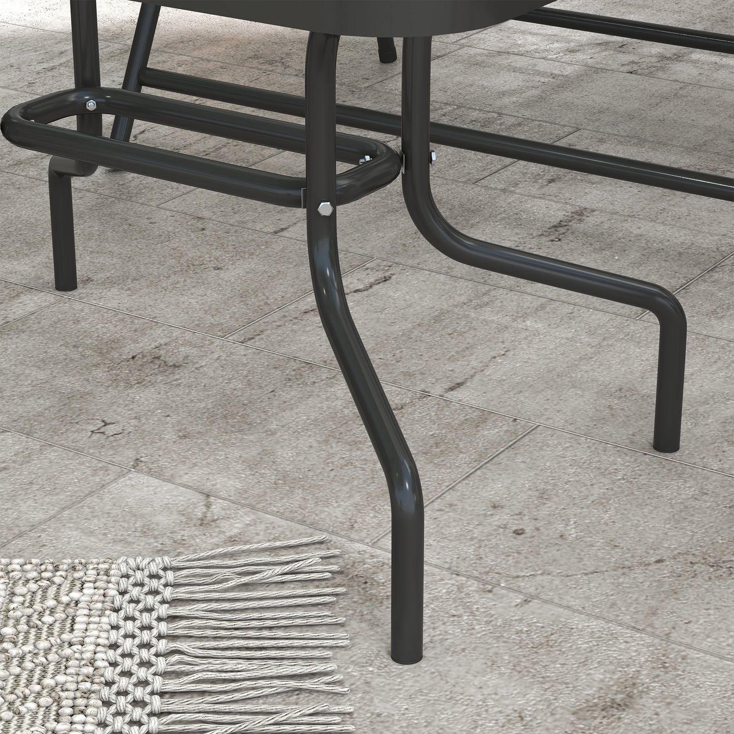 Four-Piece Metal Garden Sofa Set