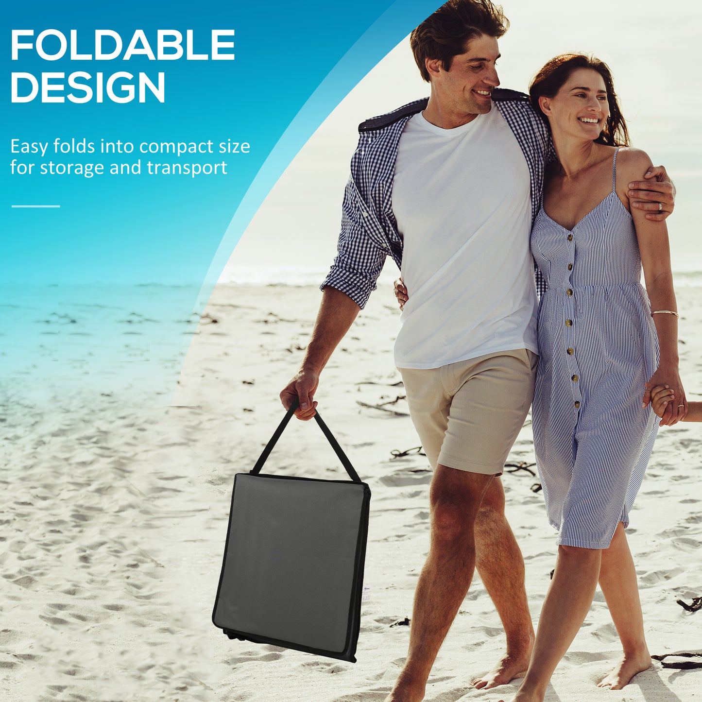 Set of 2 Foldable Garden Beach Chair Mat (1)
