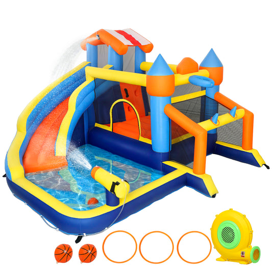 Bouncy Castle for Kids, Inflatable Bounce House with Slide