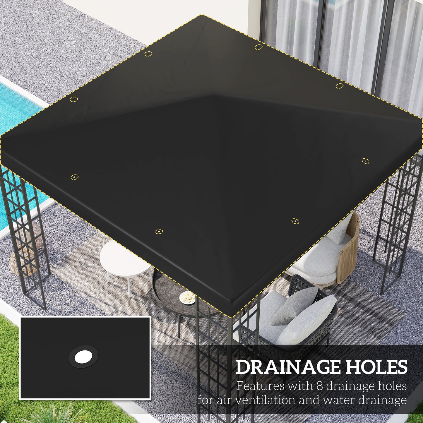 3 x 3(m) Gazebo Frame Replacement