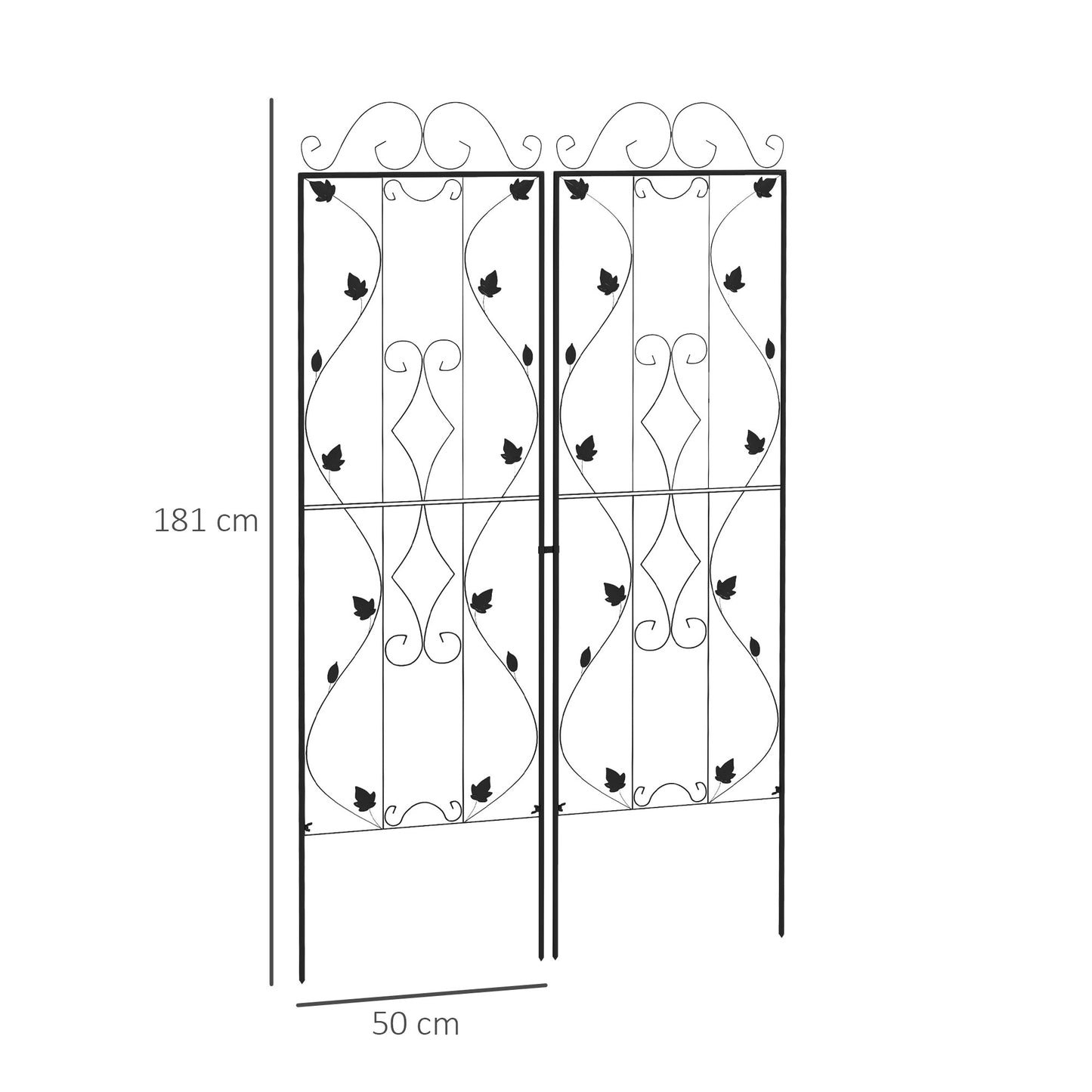 Metal Trellis Set of 2, Garden Trellis (2)