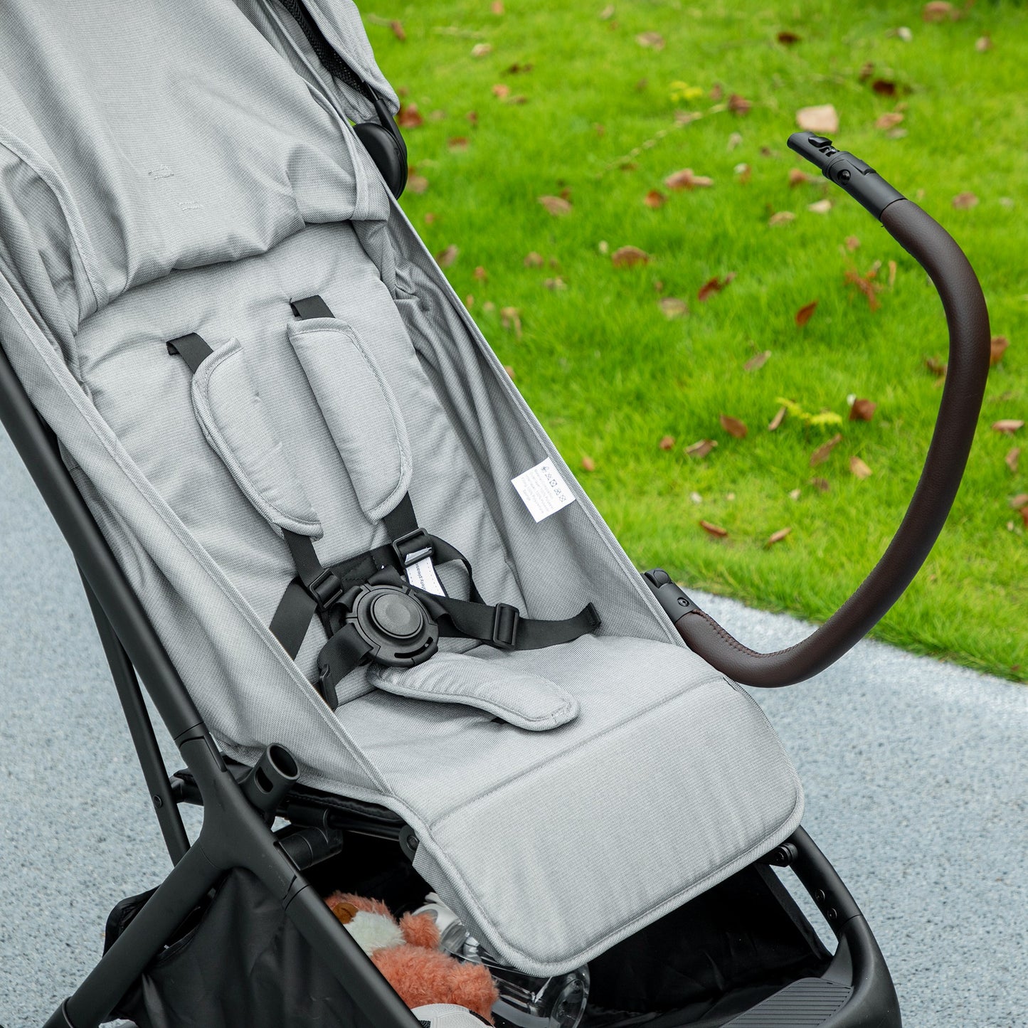 Foldable Baby Stroller with Adjustable Seat, 5-Point Harness, Canopy