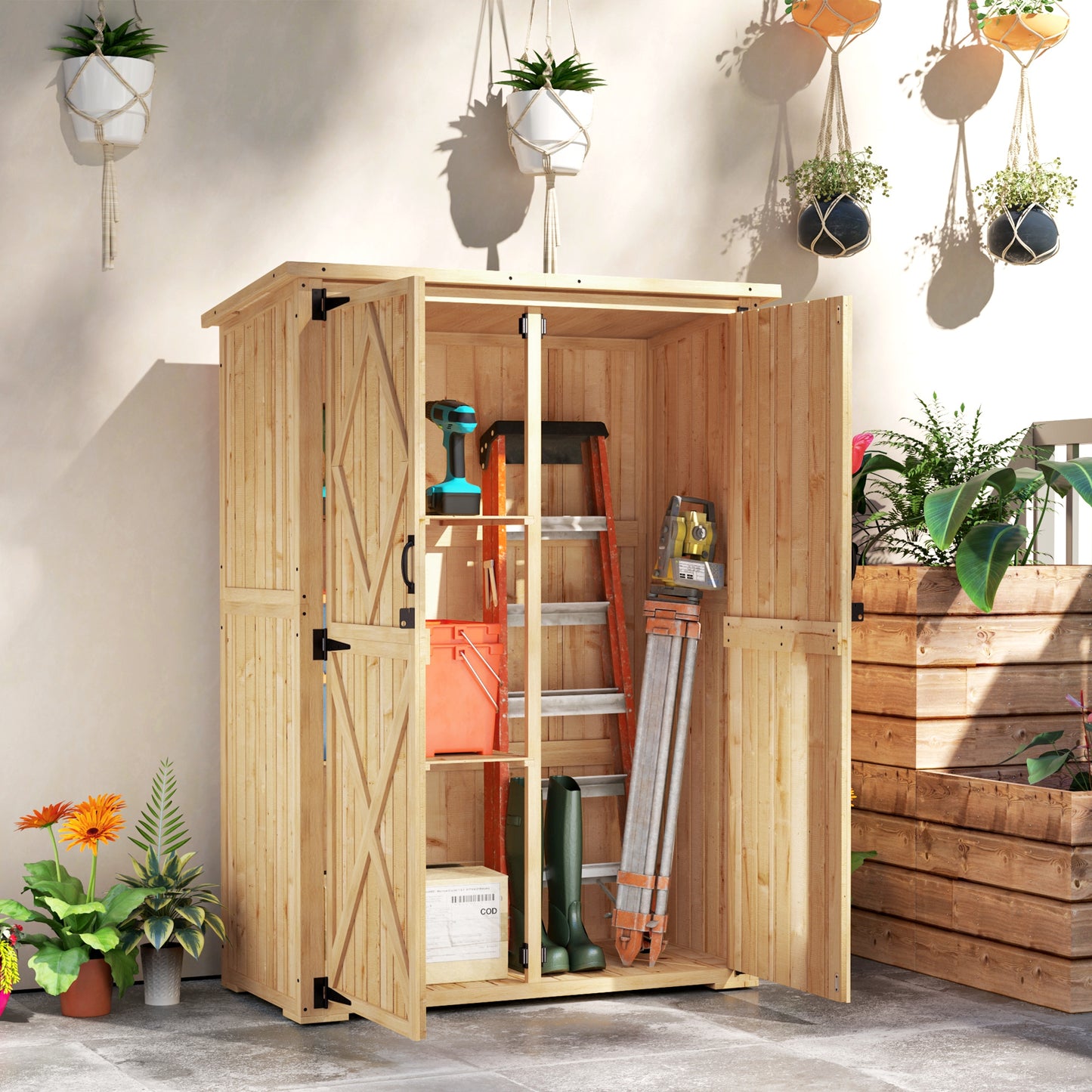 Wooden Garden Storage Shed