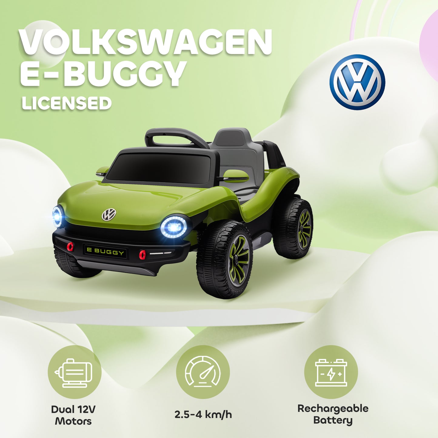 Volkswagen Licensed Kids Electric Car with Remote Control