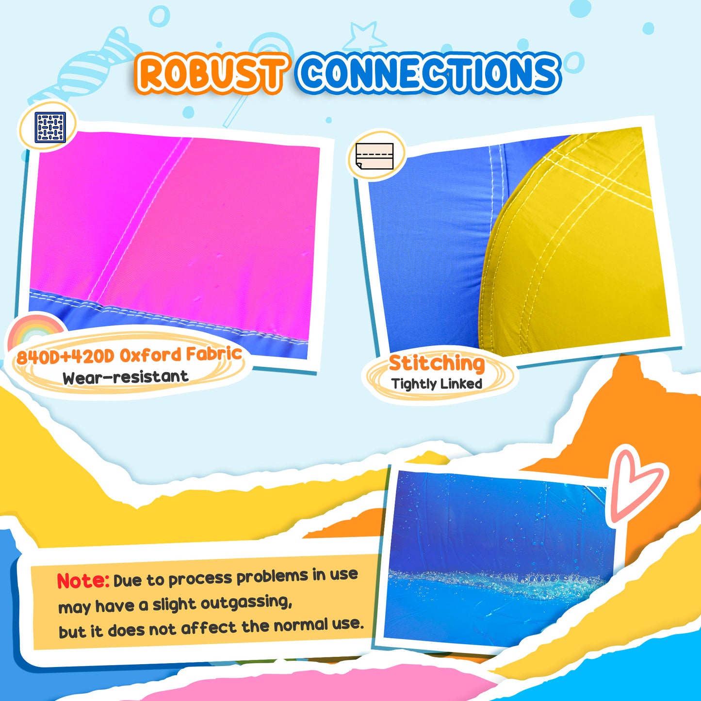 5 in 1 Bouncy Castle, with Blower, for Ages 3-8 Years