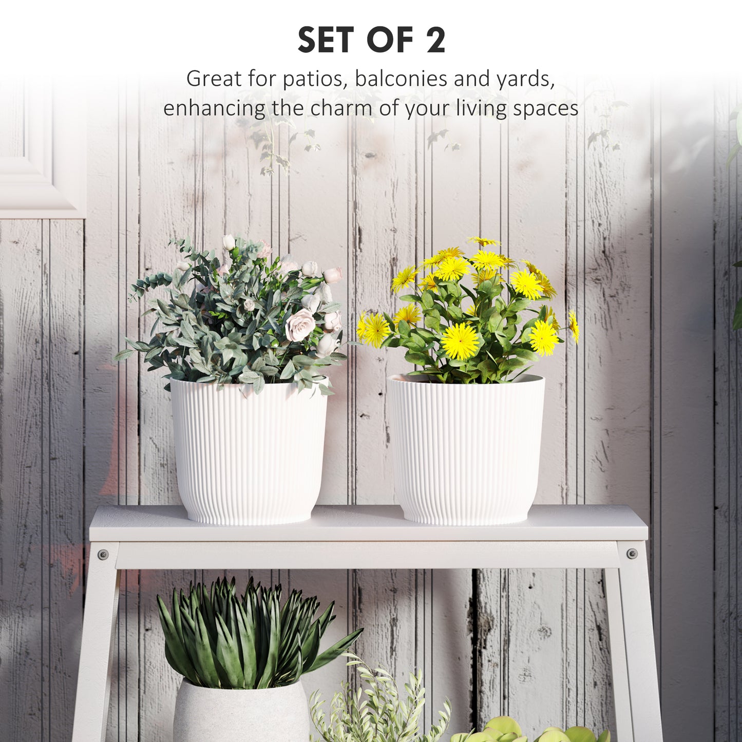 Set of Two Ф22cm Planters