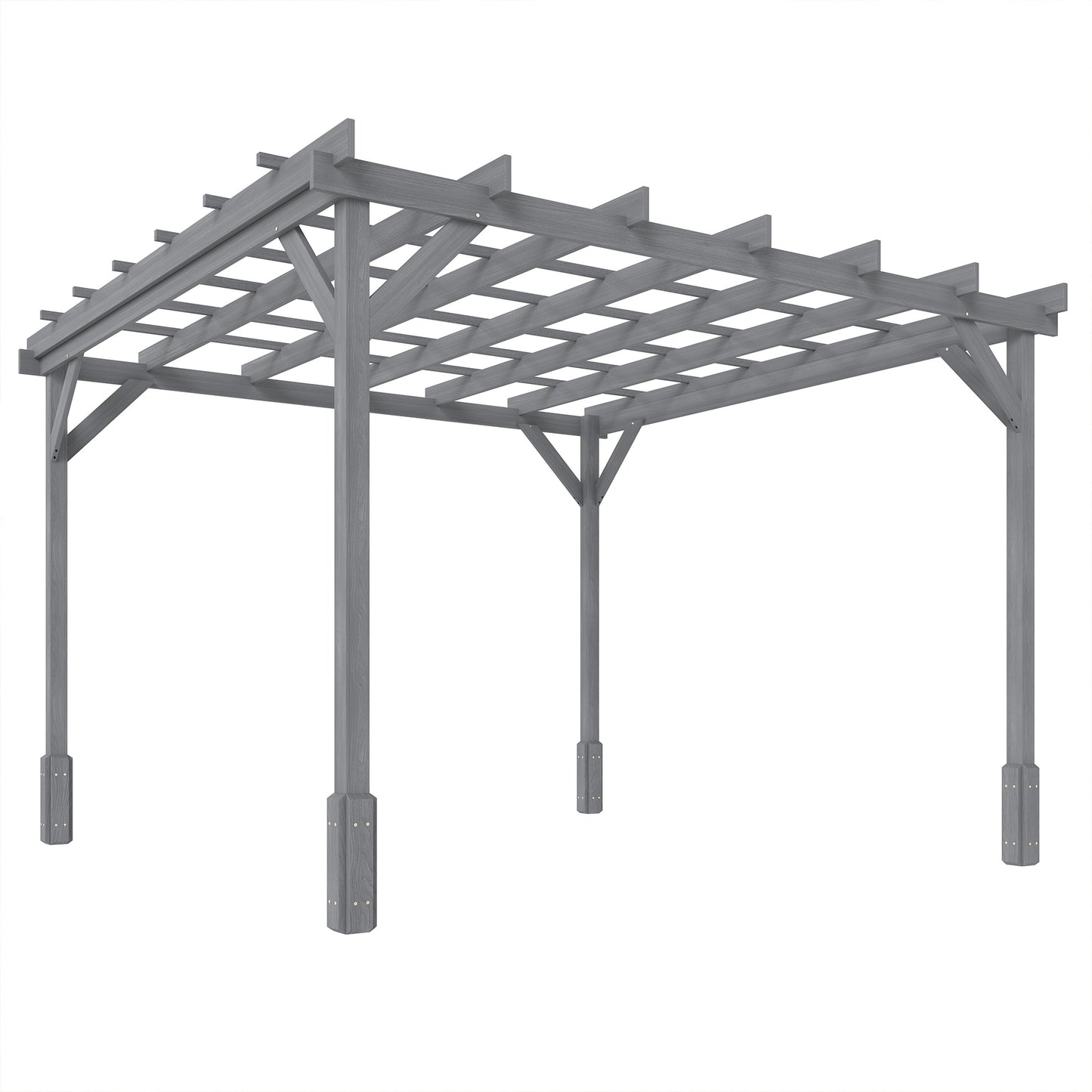 3 x 3 m Wooden Pergola Kit (1)