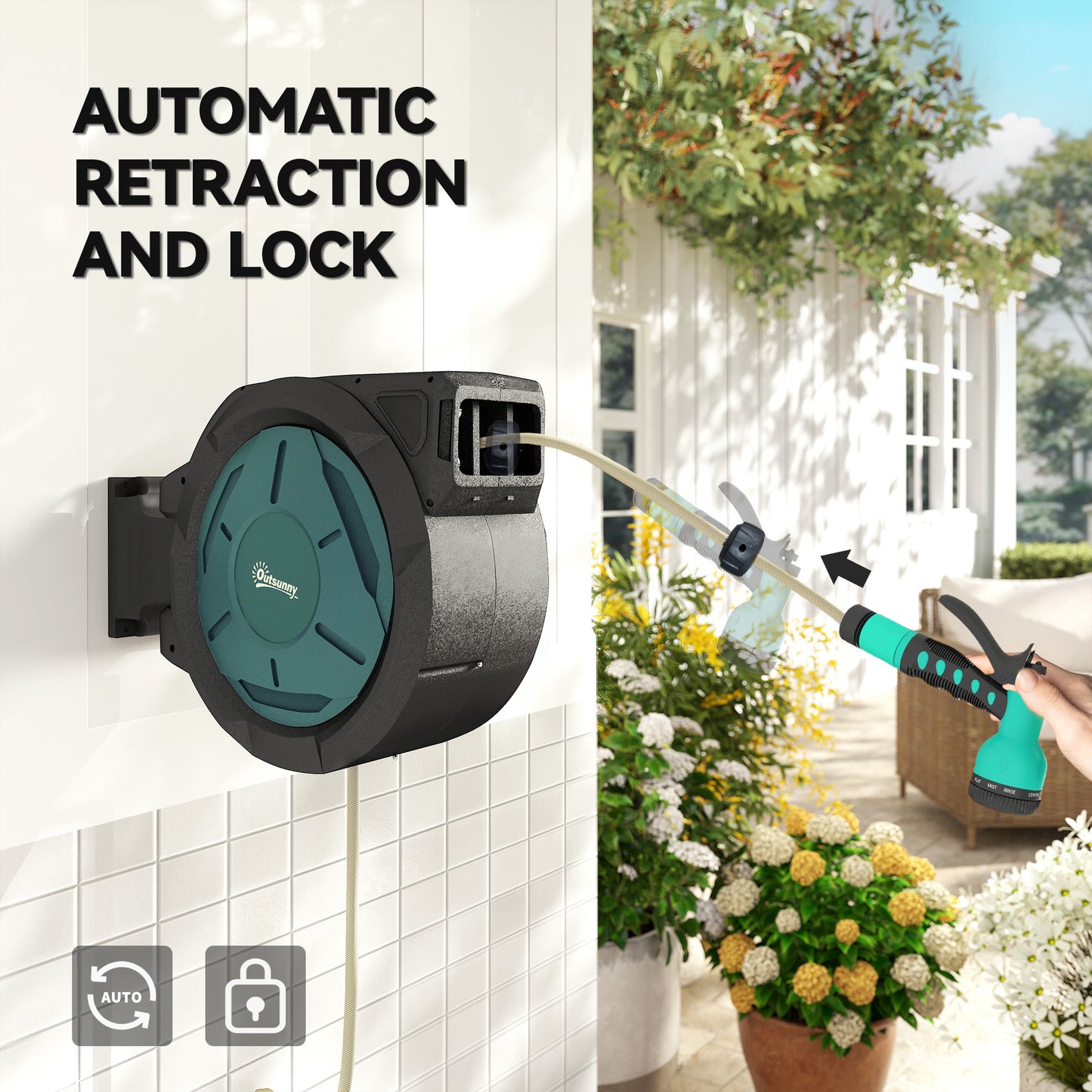 Retractable Hose Reel Wall Mounted (1)